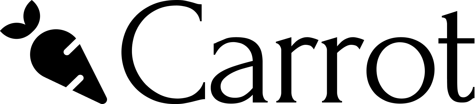 Carrot Black Logo